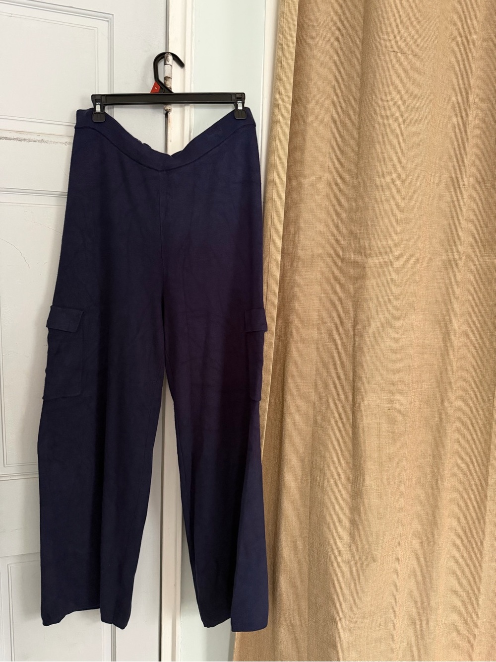 Pink Rose navy blue knit cargo sweatpants size XL